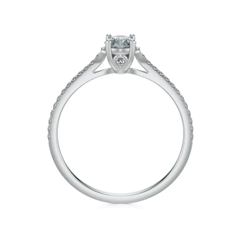 Pierścionek białe złoto z diamentami AJPZ_093